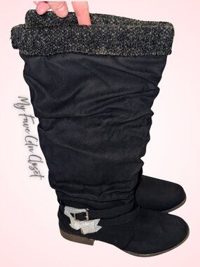 NWT Fabfitfun Pilar Sweater Cuff Boots Ladies sz 9.5